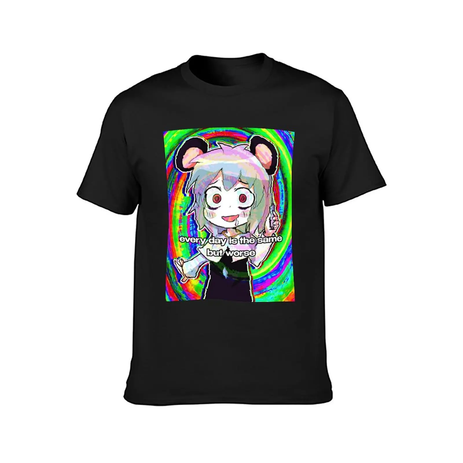 Touhou Nazrin Psycho Funny Meme Designs T-Shirt sports fans sweat vintage clothes Blouse heavyweight t shirts for men