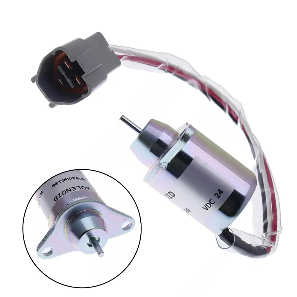 Fuel Shut Solenoid 129612-77940 for Yanmar 3TNV88-BPTB2 4TNV98 4TNV94 DH80 TB235 Engine Fuel System Replacement