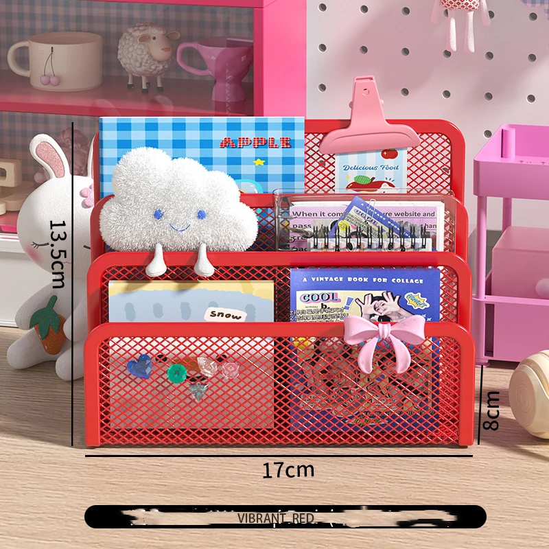 Vintage Style 3-Tier Mesh Metal Desk Organizer,Letter Paper 
