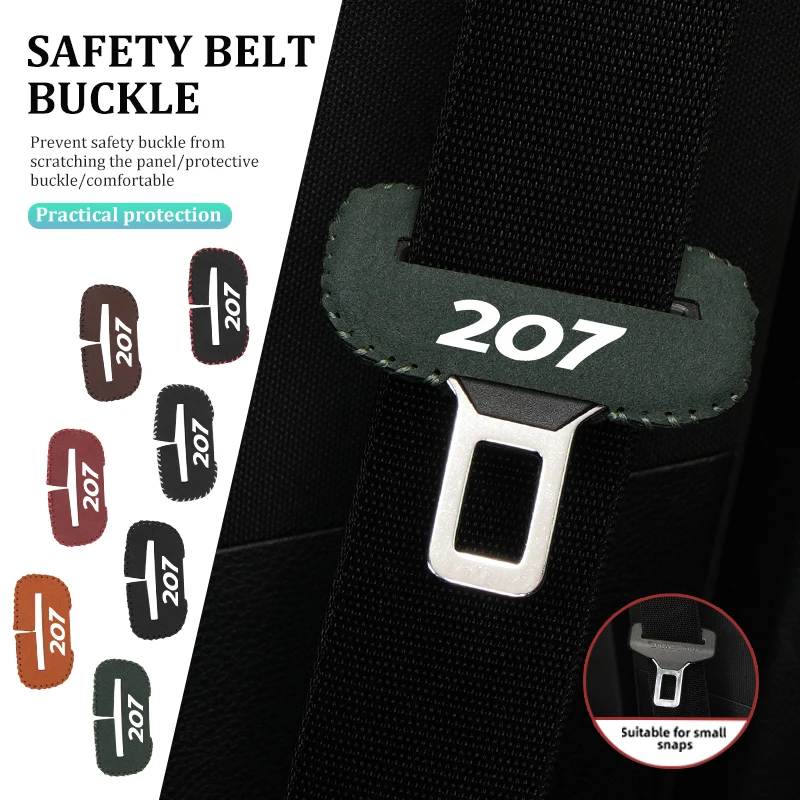 Cubierta de Protección para Cinturón de Seguridad de Coche, Panel Antidesgaste de Gamuza, Almohadilla Protectora para Peugeot 407 508 2008 5008 307 308 107 106 205 4008 301 206