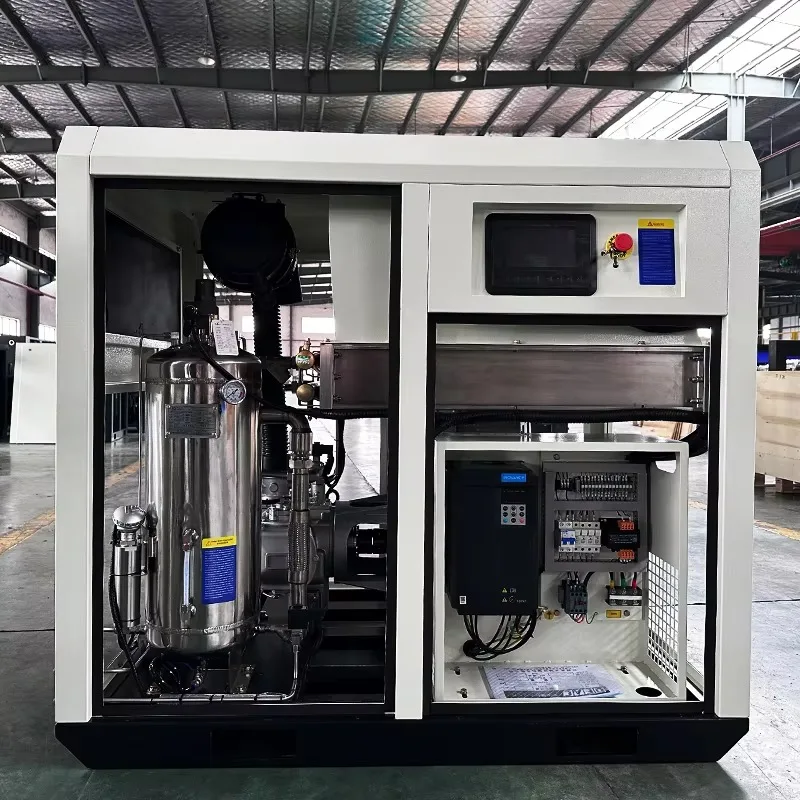 SUNHI Hochwertiger tragbarer Luftkompressor, 37 kW, 6,2 m3/min, ölfrei, für chemische Pflanzen