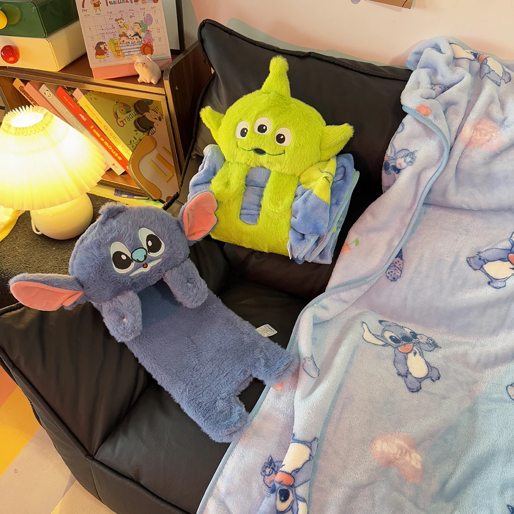 

Disney Alien Toy Stitch Плюшевое одеяло Рулонная подушка Кукла Подушка для тела Кукла
