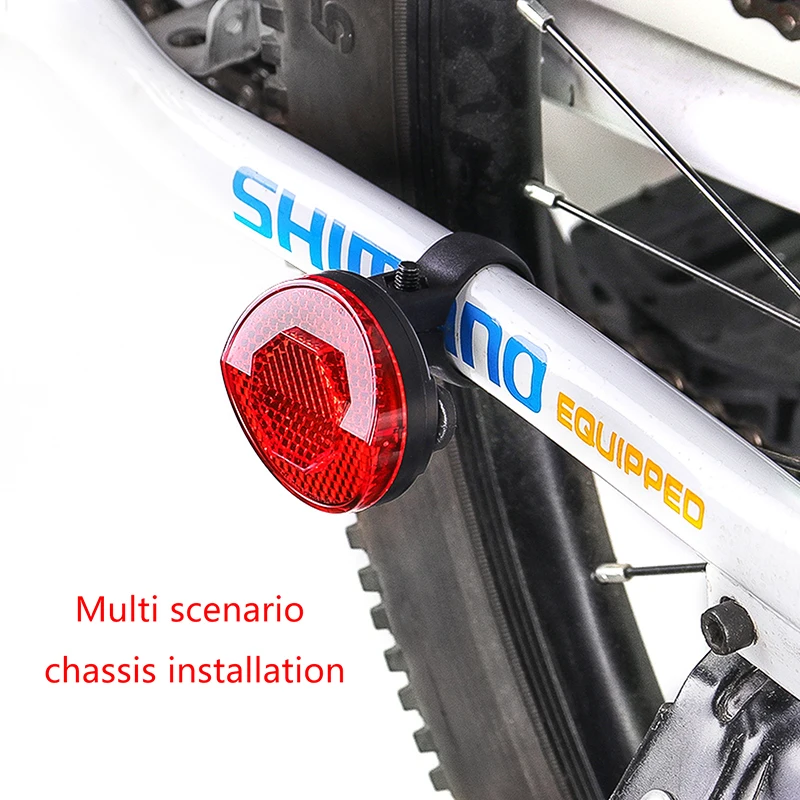 

1Pc For Air Tag Bike Reflective Tail Light Bike Rack Tail Anti-theft Safety Warning Lamp Bike Rear Reflector Hidden Mount