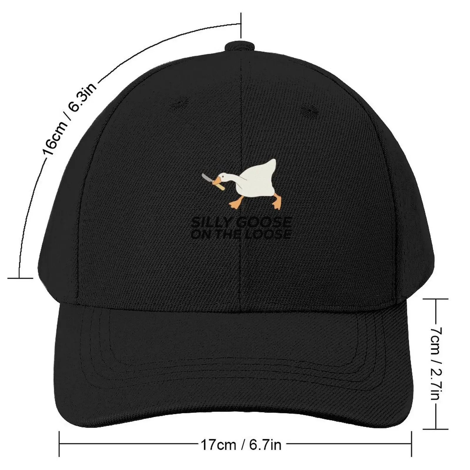 Silly Goose on the Loose Baseball Cap Snapback Cap birthday For Man Women's