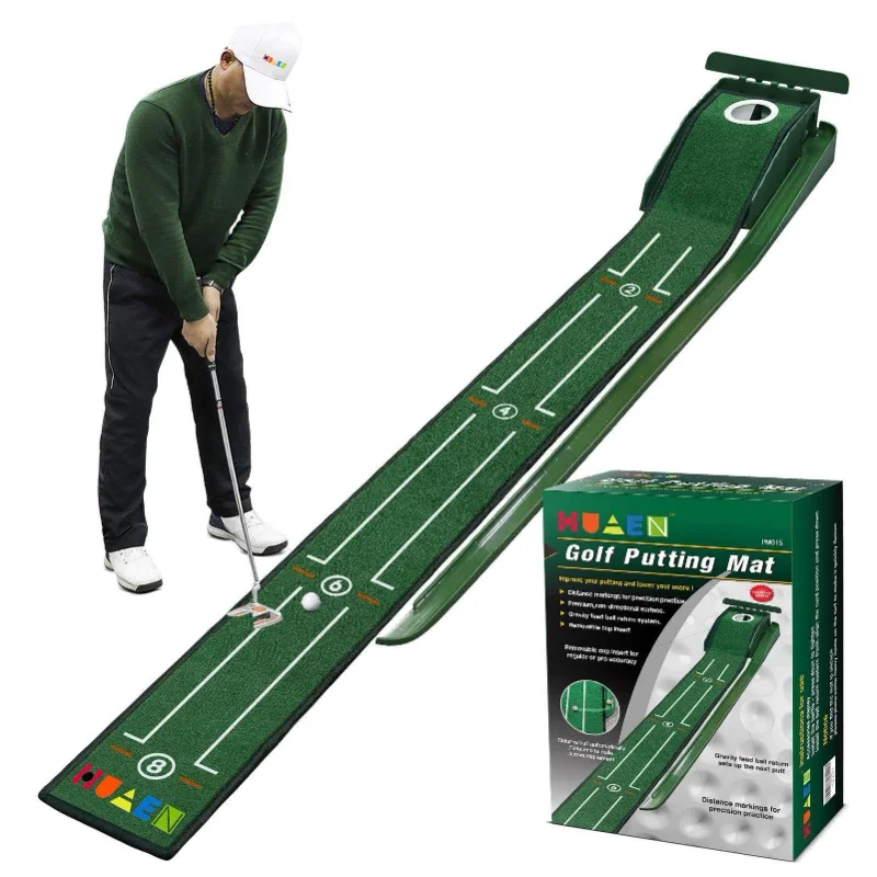 Mini Golf Green Putter Mat Przenośny golfowy praktyk golfowy wewnątrz i na zewnątrz PM015