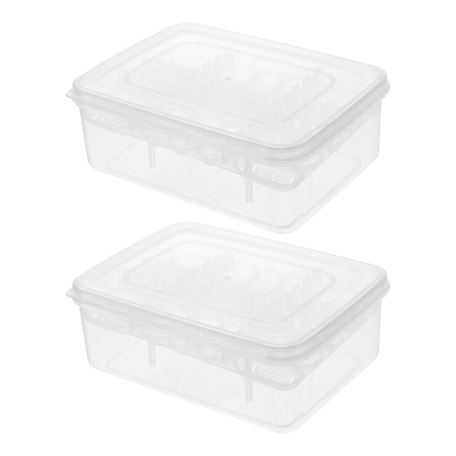 2Pcs 16-Cavity Clear Plastic Reptile Tray Incubator for Small Reptiles Frogs Snakes Lizards Turtles Hatching Breeding