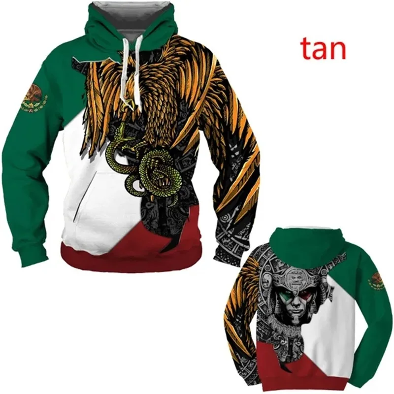 

Mexican Pattern Hoodies For Men 3d Printed Casual Pullover Sweatshirt Tops Casual Loose Oversized Men Hoodie Streetwear