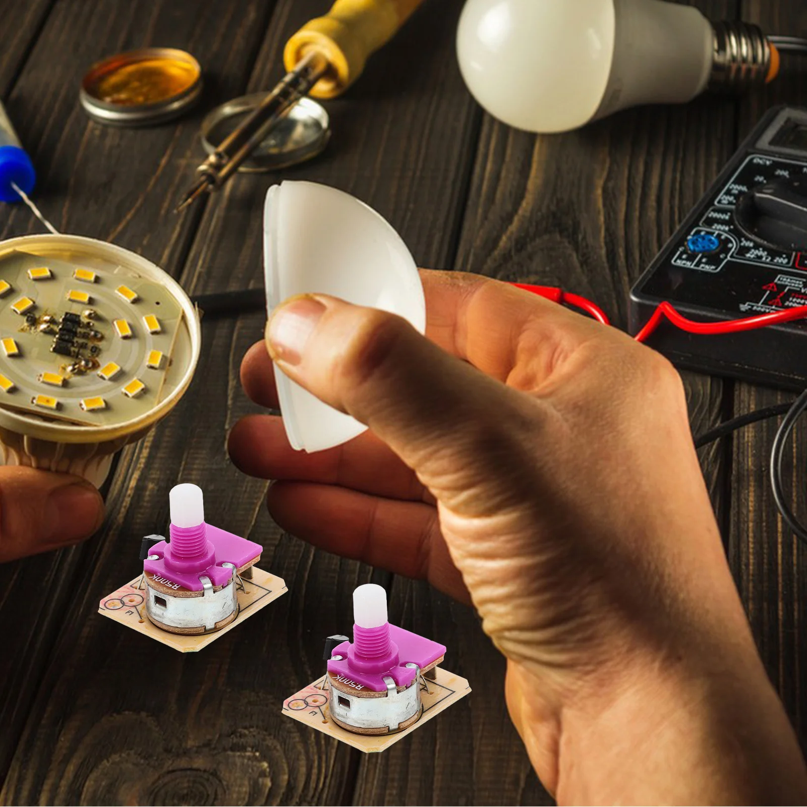 

10pcs Bulb Dimmer Switch Multi-Use Rotary Dimming Controller For Led Lights Outdoor String Lights Lamp Parts Electric Light