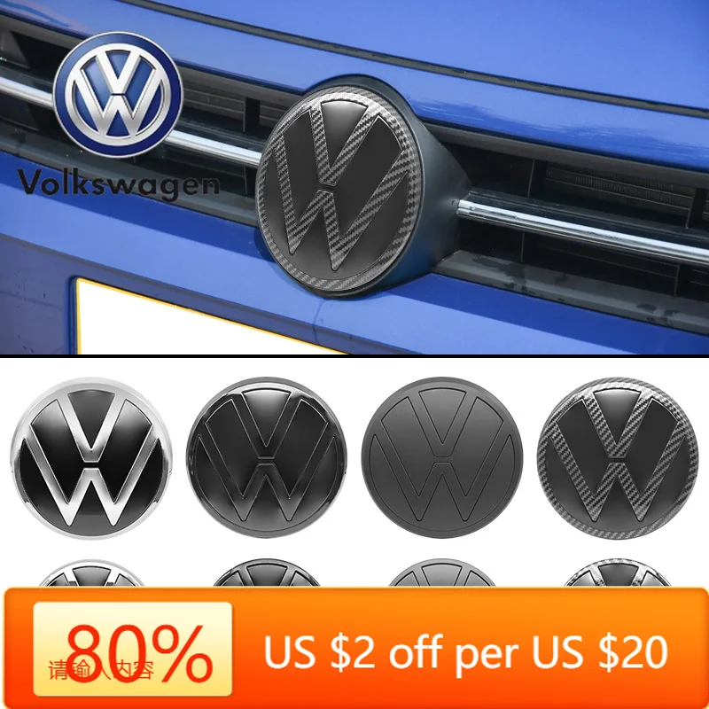 

Горячие эмблемы, 2 шт. для VW Volkswagen POLO 2019-2024, сменная передняя решетка автомобиля/задняя эмблема, крышки, логотип, значок, автоаксессуары