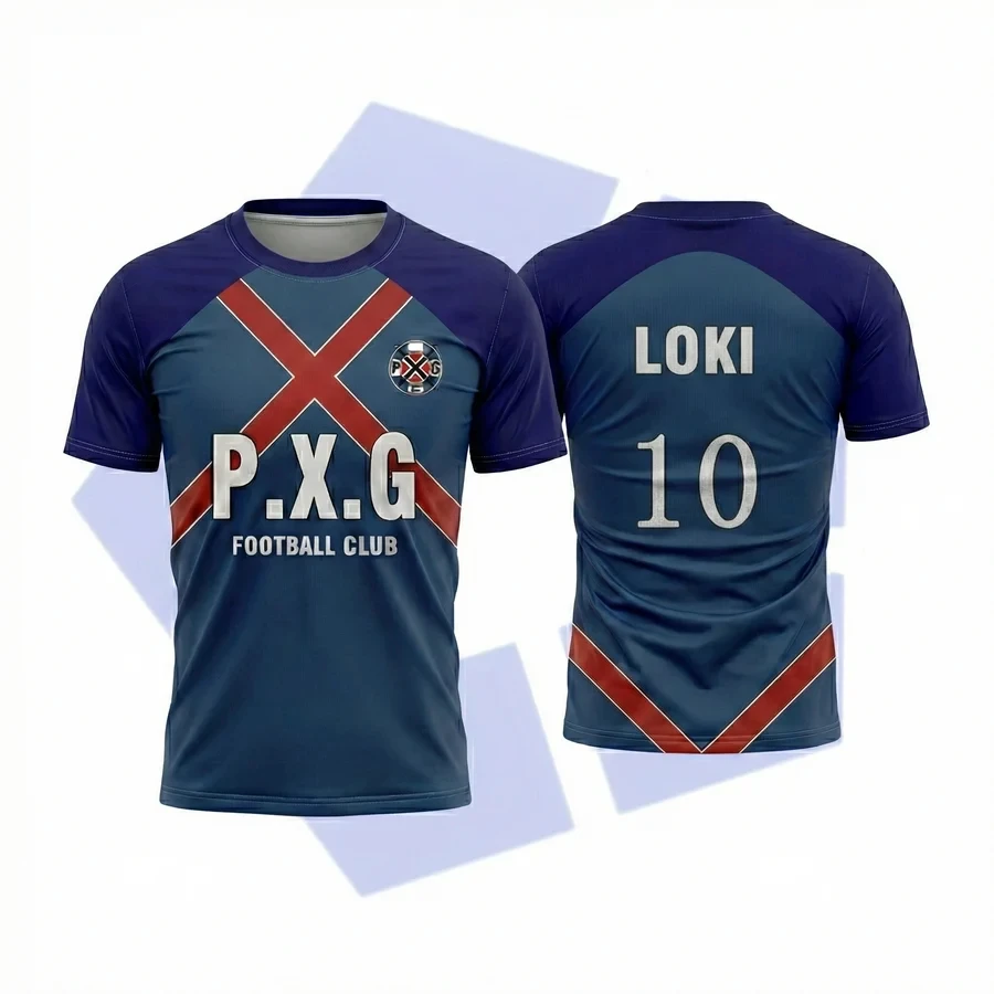 P.X.G Blue Lock Anime Fußballtrikot Nr. 9 Rin Shidou, für Kinder und Erwachsene, Cosplay, kurzärmeliges T-Shirt, lässige Streetwear, Sportoberteil. – Detail 6