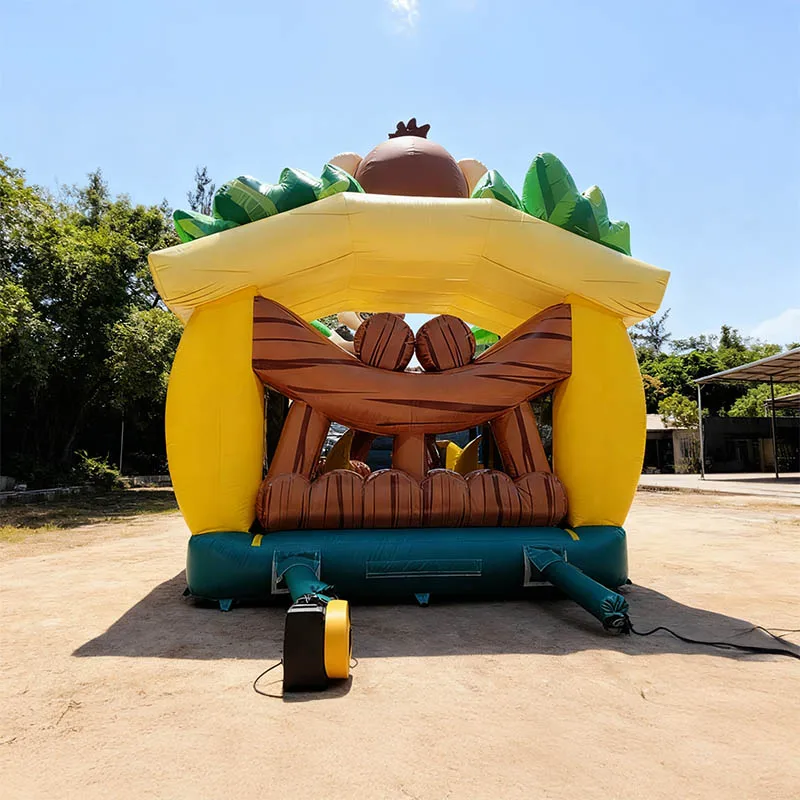 نفخ قرد الحارس منزل في الهواء الطلق القفز نطاط القلعة الحارس لحفلة عيد ميلاد نفخ بارك الحارس ملعب #6