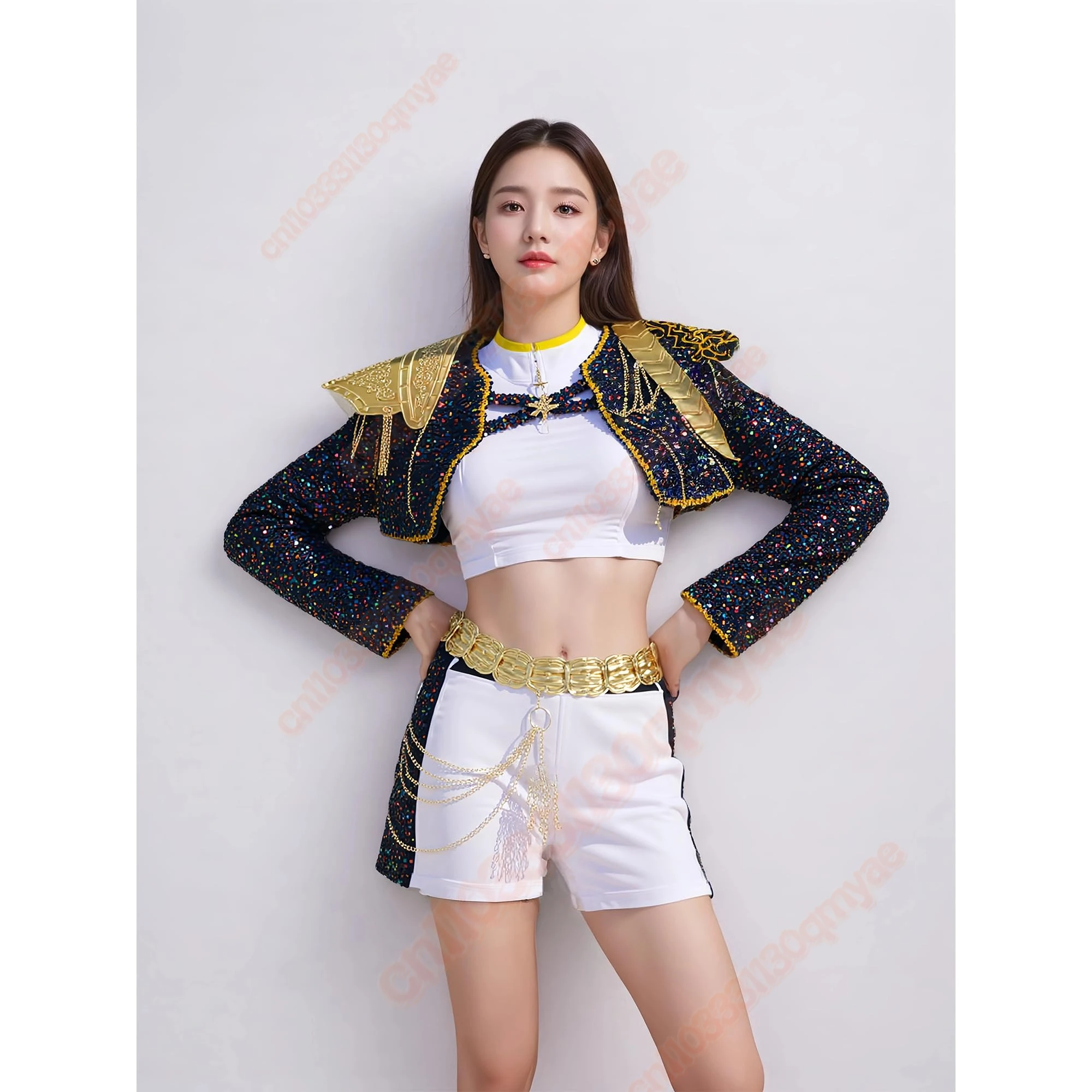 

KPOP Huntrix zoey mira Cosplay Demon Slayer Costume Rumi Outfit for Halloween Party Anime Stage Performance Carnival Clothing
