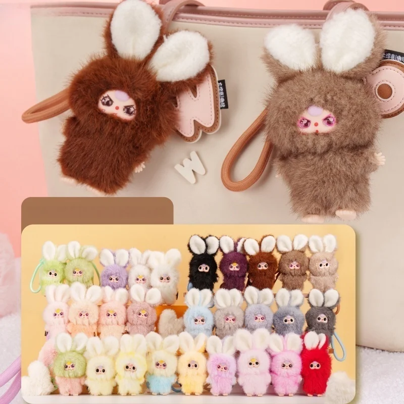 

Подлинная детская три супер мини-кролика серии виниловая слепая коробка кулон милая кукла фигурка игрушка подарок на день рождения и Хэллоуин игрушка