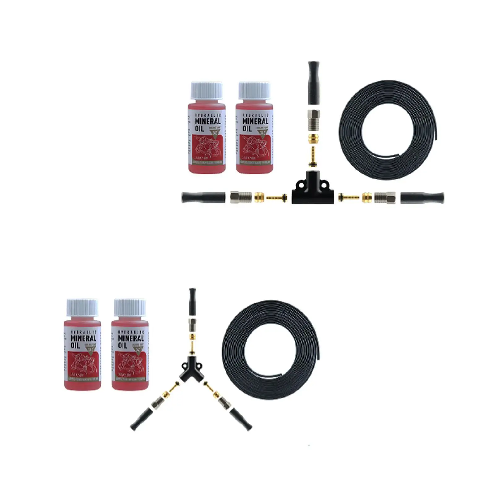 

Hydraulic Oil Splitter Connector Distribution Valve Adapter Upgrade for Bike Tricycle Electric Vehicle Oil Brake Hose Splitter