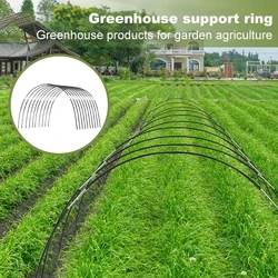 Greenhouse Hoops Set Gardening Folding Fiber Rod Set Seedling Arch Shed Bracket Garden Plant Hoop Grow Tunnel Support with Net