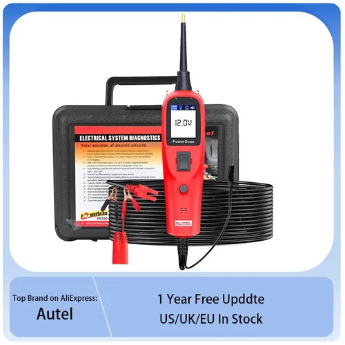 Imagen 1 del producto Original Autel Power Scan PS100 Kit de sonda de circuito 12V 24V AC DC voltaje Digital probador de circuito automotriz herramienta de diagnóstico de coche