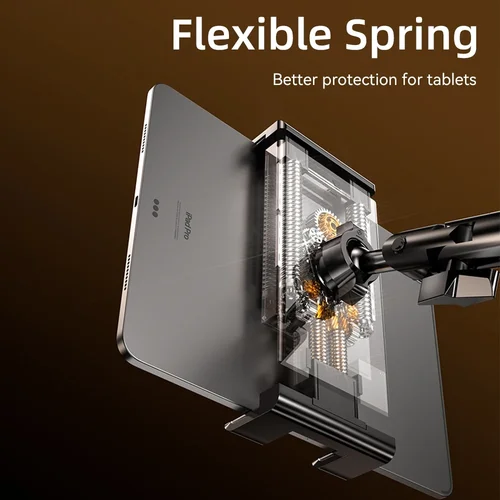 Imagen 2 del producto Para iPad Air 11 M2 2024 Soportes Soporte para tableta Soporte de escritorio con 360 °   Soporte de brazo de metal plegable ajustable para tabletas telefónicas