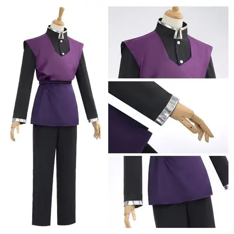 Demon Slayer cosplay outfit, Genya Shinazugawa cosplay costume, anime costume, female school uniform.