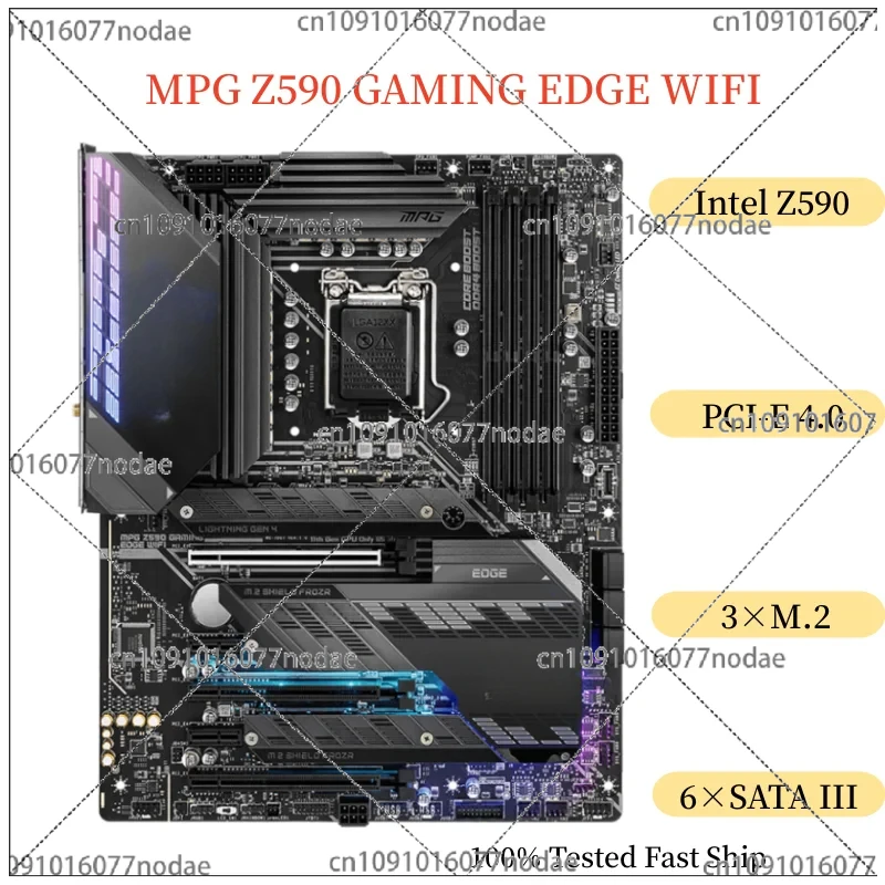 For MPG Z590 GAMING WIFI Motherboard 128GB LGA 1200 DDR4 ATX Mainboard 100% Tested Fast Ship