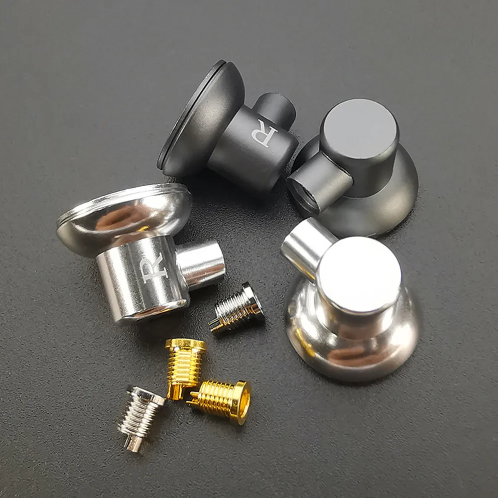 2 زوج/الوحدة لتقوم بها بنفسك 15.4 مللي متر سماعات أذن معدنية قذيفة شقة رئيس سماعات الأذن الإسكان لتقوم بها بنفسك MX500 مع MMCX قاعدة سماعة الملحقات