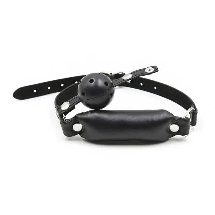 Open Mouth Gag Ball Leder geschirr für Fetisch BDSM Bondage Liebhaber Paare Erwachsene Sex spiel zur oralen Fixierung erotische Produkte