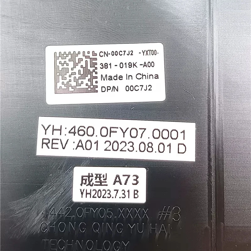 Imagem -03 - Tampa Traseira Lcd para Dell Latitude 3500 E3500 0c7j2 00c7j2 6x9p6 06x9p6 Novo e Original