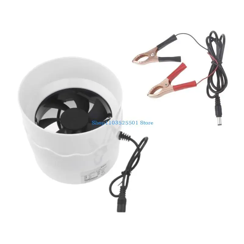 4.3 بوصة 4000 دورة في الدقيقة مضمنة القناة مروحة التهوية HVAC تنفيس منفاخ للزراعة المائية تنمو خيمة النازع التهوية 400D