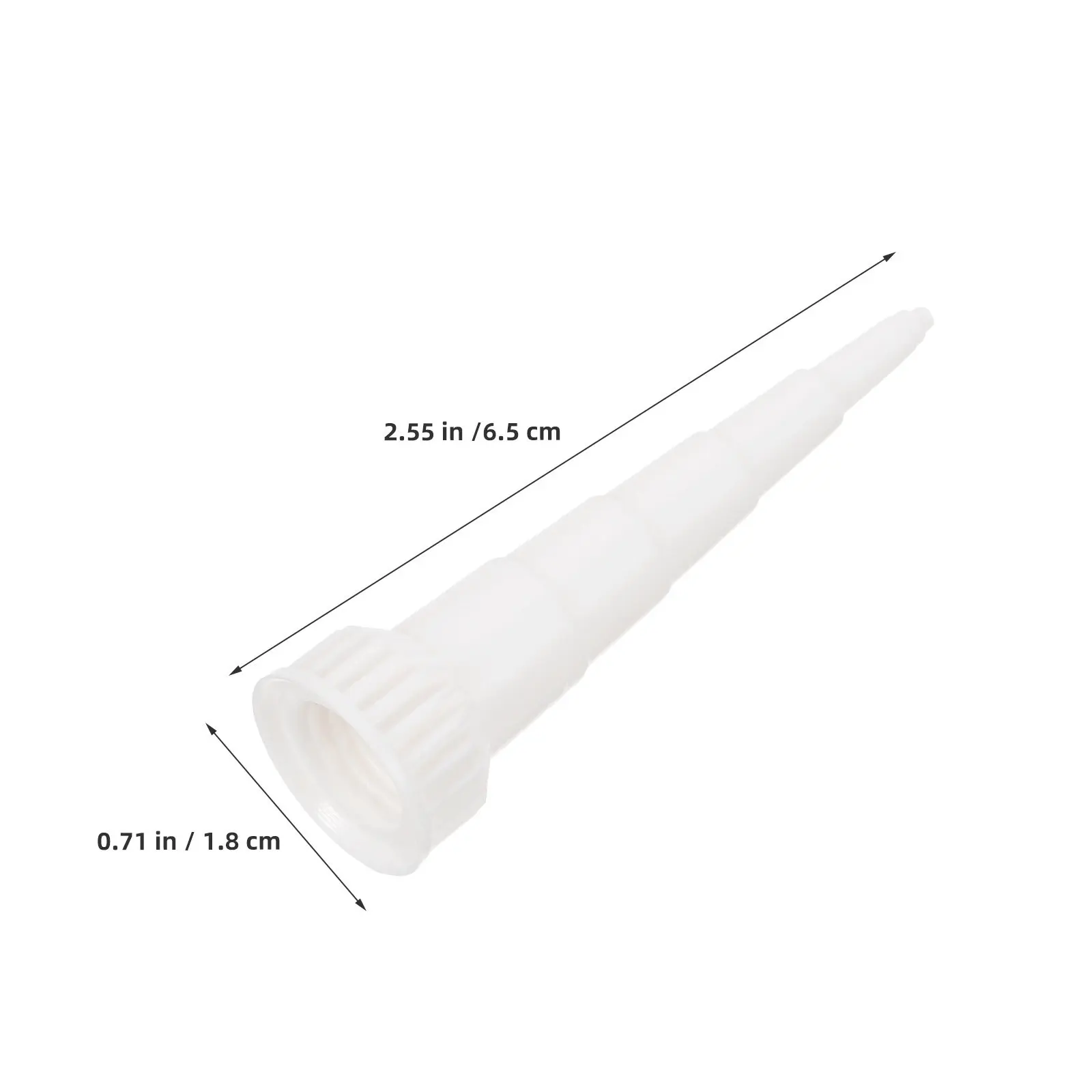 25Pcs Plastic Caulking Nozzle Tips High Pressure Resistant Easy Removal Versatile Caulking Tube Adapter Sealant Application