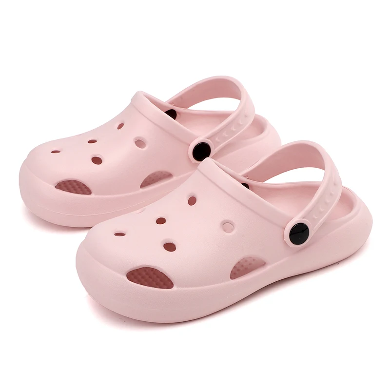 

Children's Slippers Two Ways To Wear Cute Breathable Lightweight Safe Non-slip Hole Sandals Children's Beach Garden Shoes