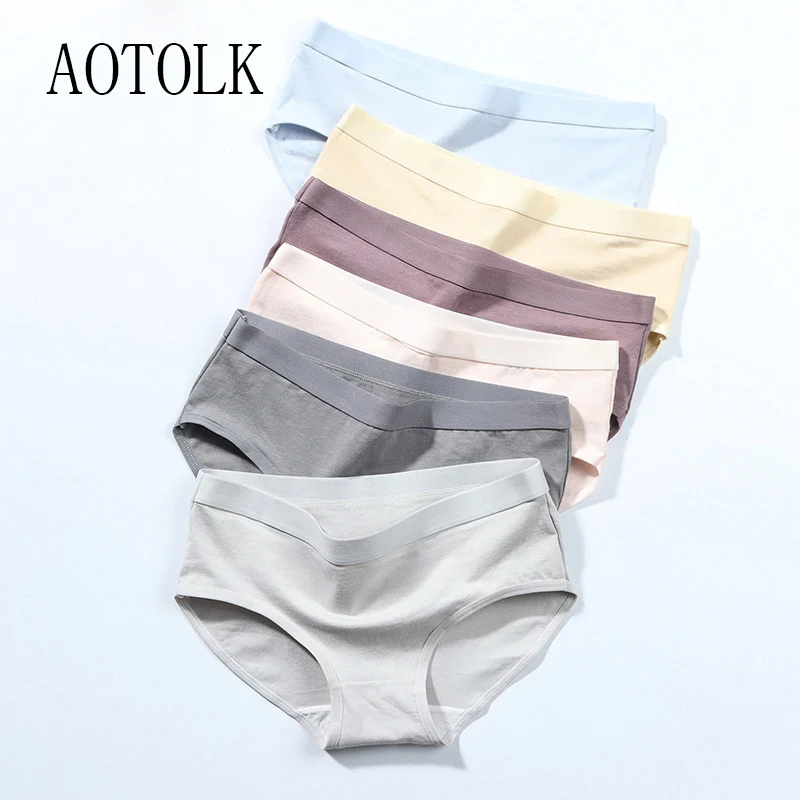 Cotton Underwear Women Soild Color Panties For Girl M-XL Lingerie Briefs Casual Comfortable Underpants 2021 New Panty