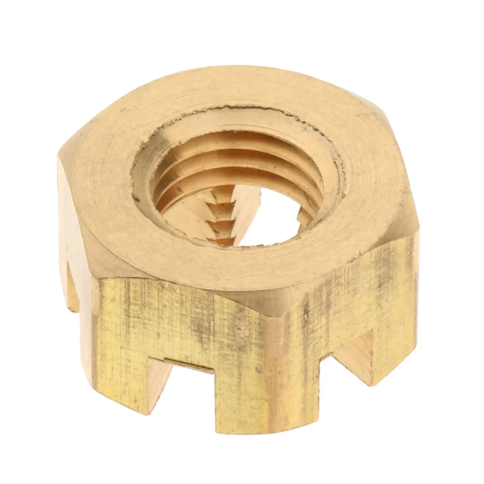 Robust Outboard Nut Castle Gold Metal High Performance Propeller Shaft Nut for Yamaha Parsun 6HP to 15HP Motor
