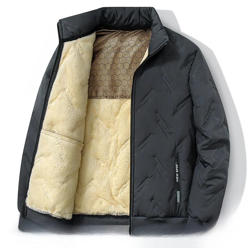 

Зимнее хлопковое пальто Thiened Ultra Sound aphene, внутреннее хлопковое пальто большого размера, мужское хлопковое пальто с воротником-стойкой, теплое длинное пальто из полиэстера...