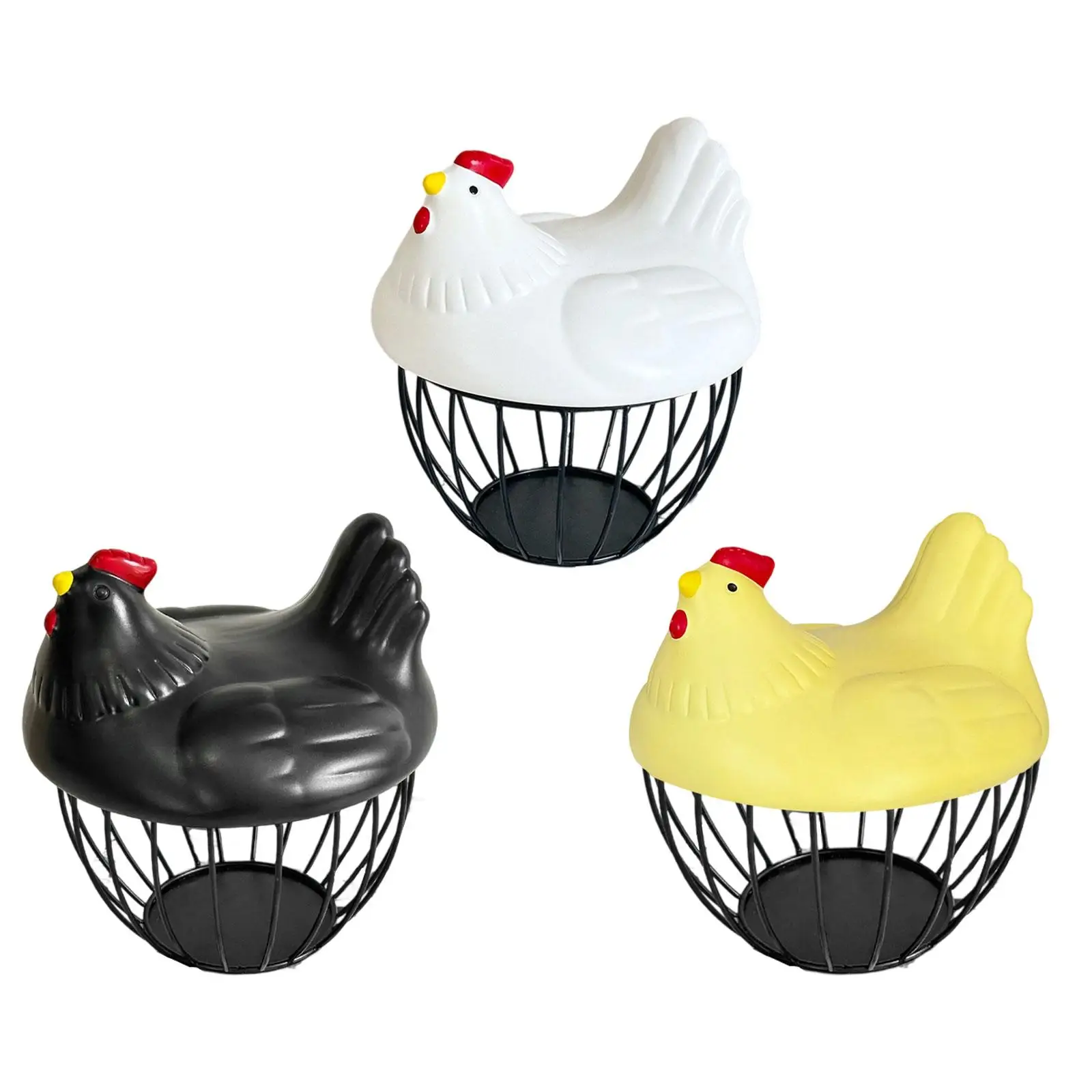 Chicken Egg Basket Decorative Fresh Egg Holder for Pantry Restaurant Kitchen