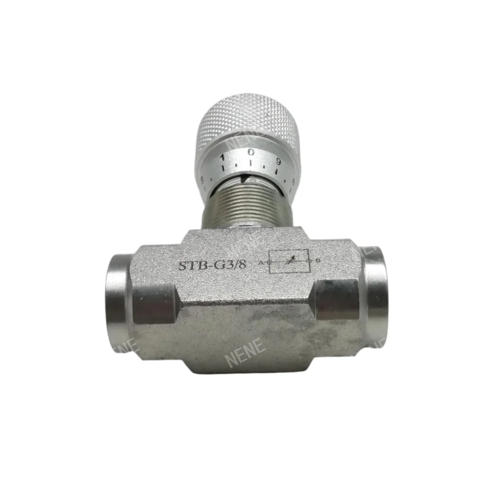 One Way Throttle Valve STB-G3/8  Dual Inlet And Outlet High-Pressure Oil Cylinder Speed Regulation