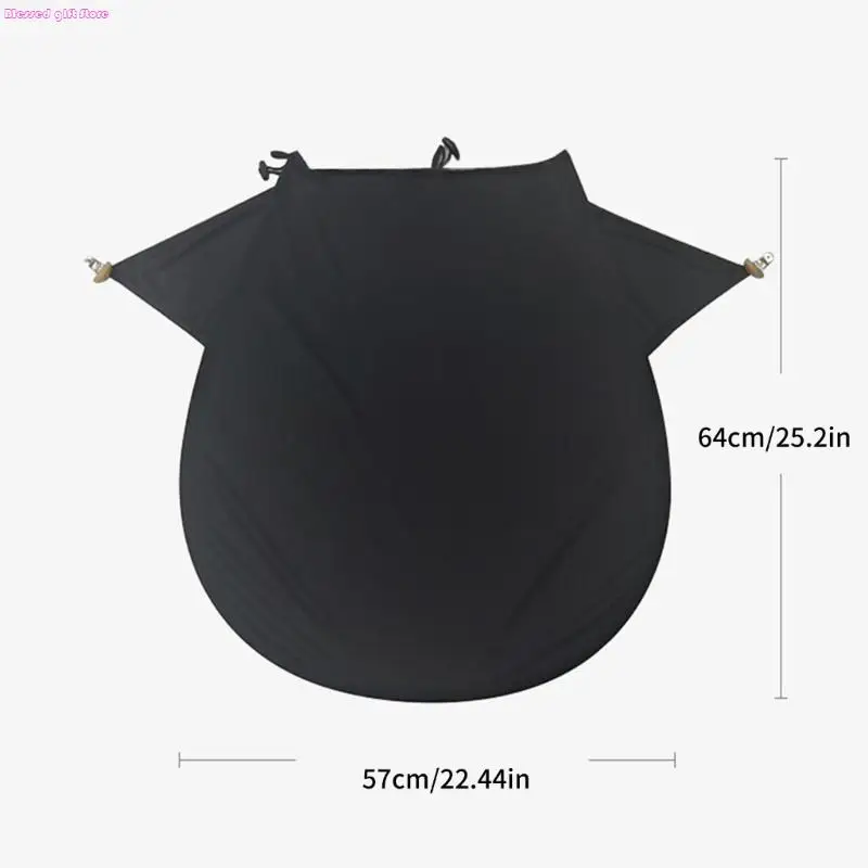 D0JC Breathable Strollers Sunshade Awning Pocket Pushchair Canopy for Baby with Easy Installation and Storage Feature