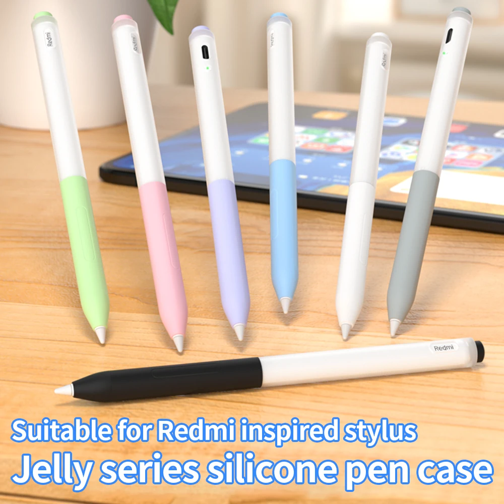 Stylus Cover Silicone For Redmi Touch Screen Pen Grip Case Shockproof Anti-Scratch Non-Slip Protective Sleeve Pencil