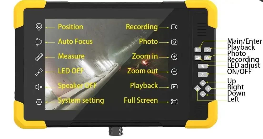 

4K 5MP 10.1INCH Touch Screen Plumbing Sewer/Seawater Station /Diving/Boat Observation Inspection