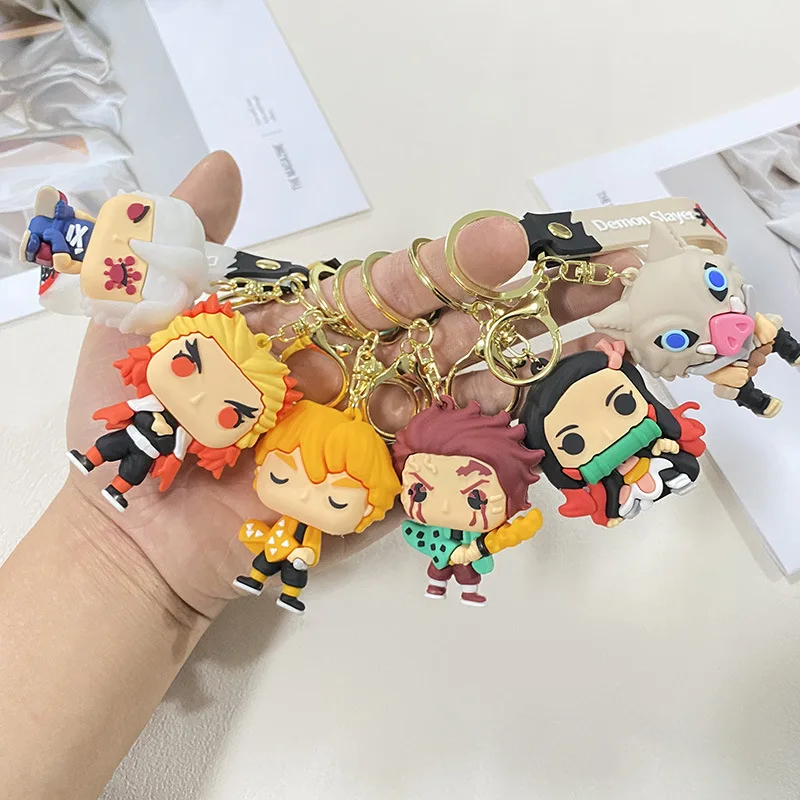 Fourth-Generation Q-Version Devil Fruit Sword Mini Figure Silicone Keychain