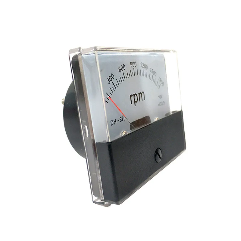 DH670 Rpm Meter speed counter DC Tachometer for Frequency Converter Inverter 1500rpm 1800rpm DC10V DH670 Panel Meter