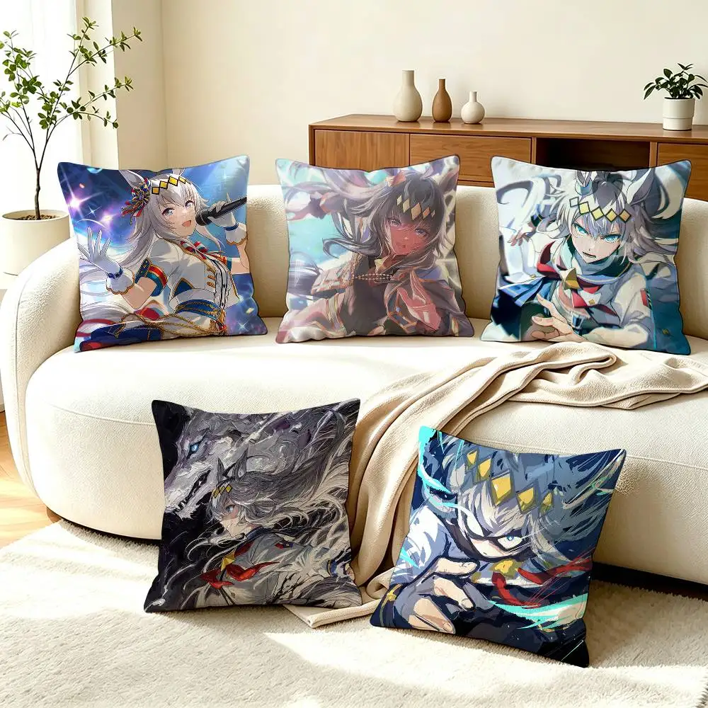 U-Umamusume Oguri Cap Pillow Case Square Double-Sided Sofa Cushion Cover Bedroom Bedside Pillow