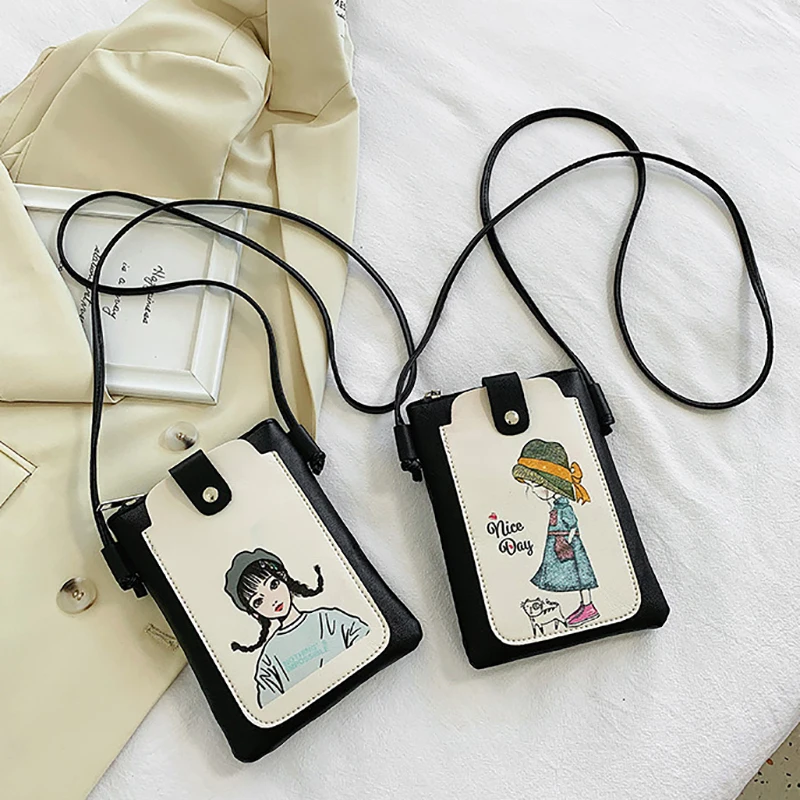 

Pretty And Cute Cell Phone Shoulder Bag Fashion Crossbody Bags Mini Bag For Phone Wrist Package Shoulder Coin Purse Pouch