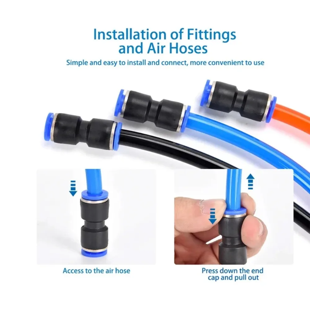 32pcs Quick Connect Hose Fitting Set - Elbow/Three-Way/Straight, General Thread for Pneumatic/Irrigation/Hydraulic