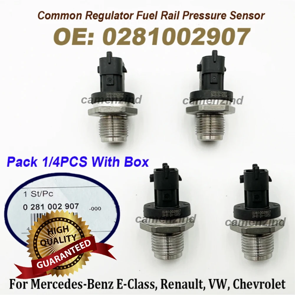 

NEW 1/4PCS 0281002907 0281002720 281002907 Fuel Rail Pressure Sensor Common Regulator For Renault Mercedess MWM VW Chevrolett