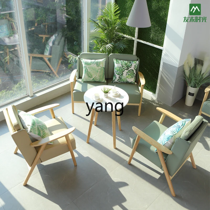 LMM restaurant dessert milk tea cafe sofa, reception negotiation office table and chair combination