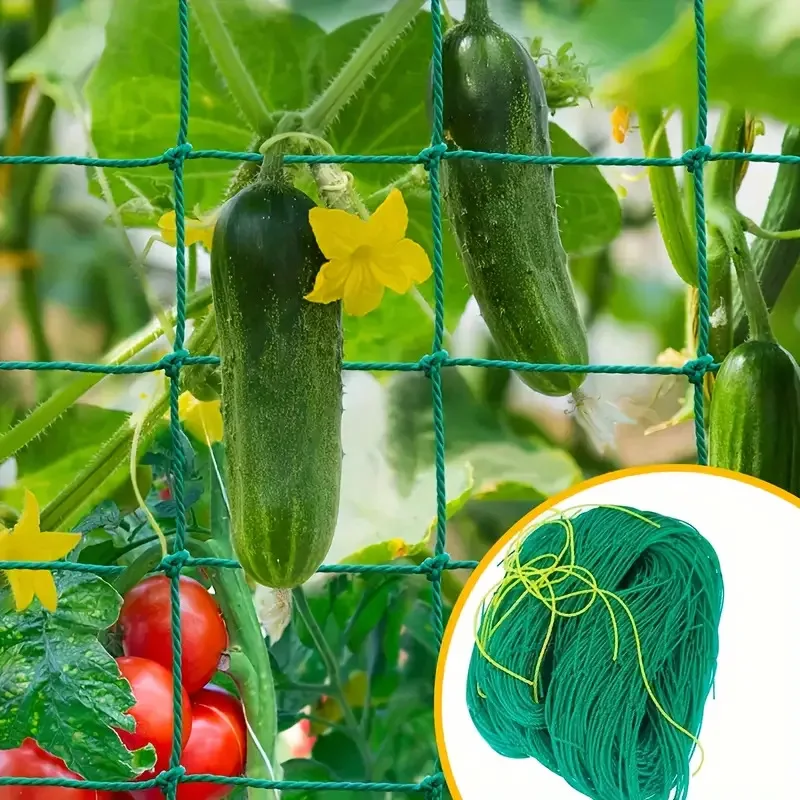 Robustes Nylon-Pflanzengitter für Kletterpflanzen Hochwertiges Garten-Kletternetz für Luffa, Morgenblumen, Blumen und Gurkenranken