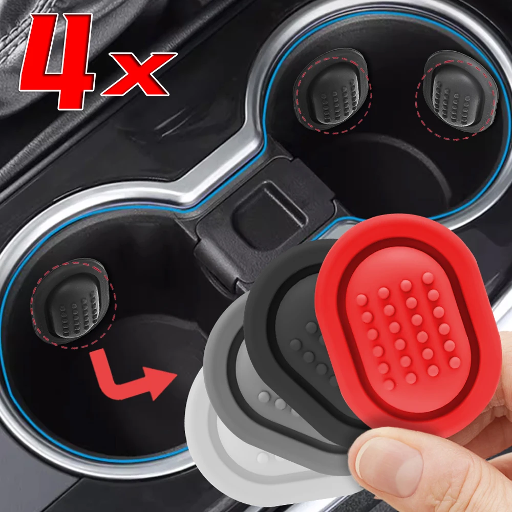 Universal Silicone Car Water Cup Anti-slip Limiter Automotive Central Control Fixed Shock Absorbing Cups Holder Clip Stabiliser