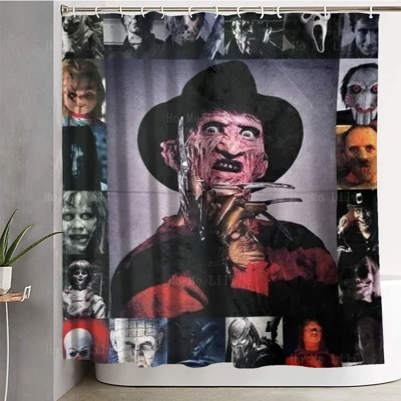 Freddy Is A Ruthless Ghost Who Kills People In His Dreams Wearing  Arm Gloves Shower Curtain By Ho Me Lili For Bathroom Decor