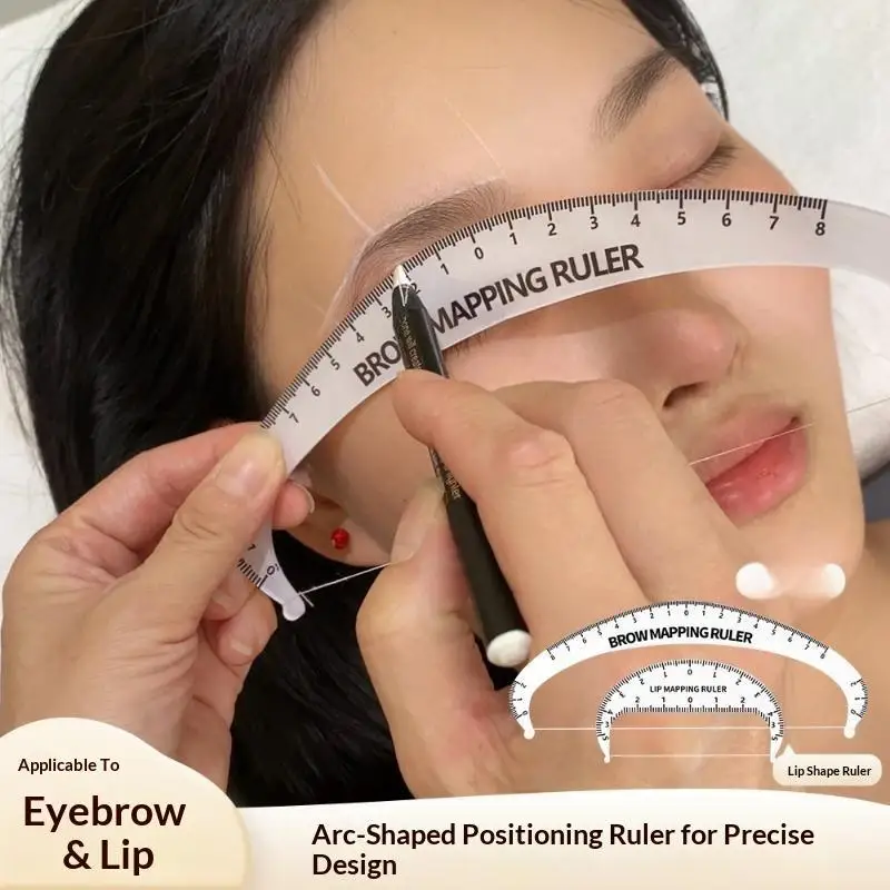 Acrylic Eyebrow Mapping Bow Ruler With String Lip Positioning Ruler Professional Precise Eyebrow Shaping Makeup Tool