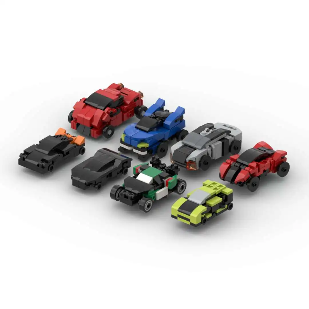 MOC Shape-shifting mini Shape-shifting Mecha exoscheleton Car series robot puzzle building blocks giocattolo regalo di compleanno del ragazzo