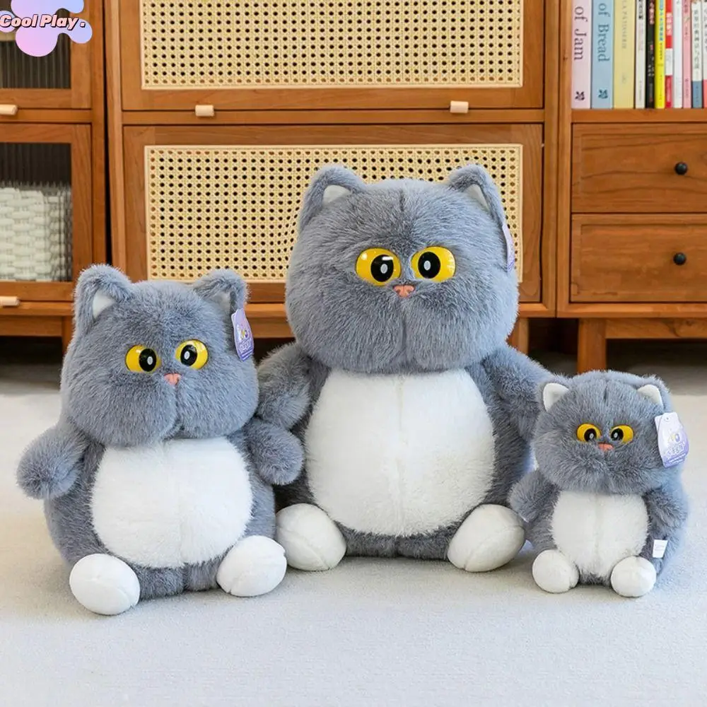 

Stuffed Toys Cartoon Big Eyes Cat Plush Doll Fluffy Soft Cat Plush Toy Kawaii Cute Cat Stuff Doll Friends